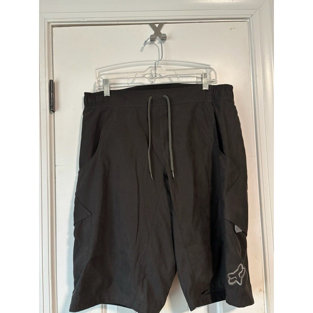 Fox Shorts Mens 36 Black Chino Utility Training Comfort Stylish Active